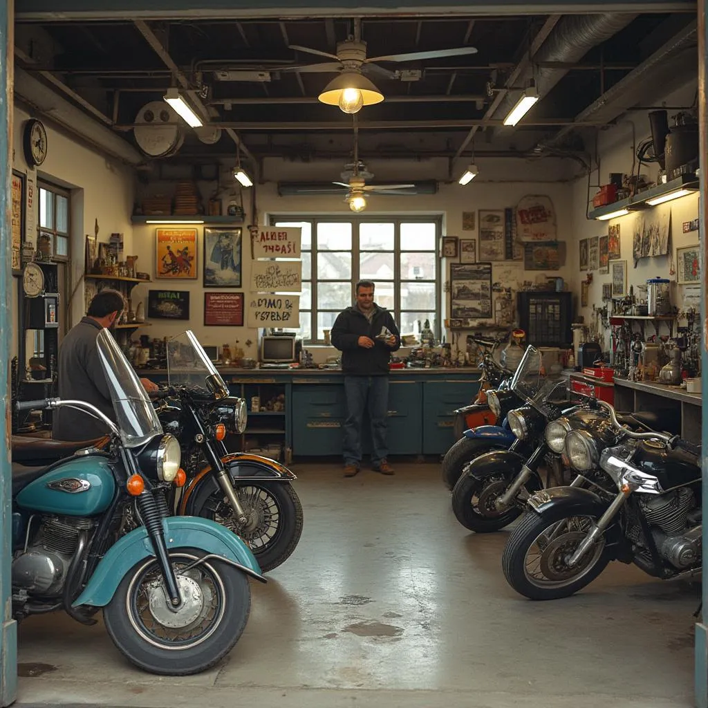 মোটরসাইকেল মেইনটেনেন্স ওয়ার্কশপ